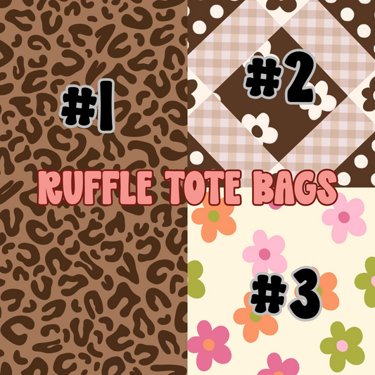 RUFFLE TOTE BAG