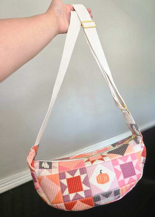 Halloween Quilt Crescent bag